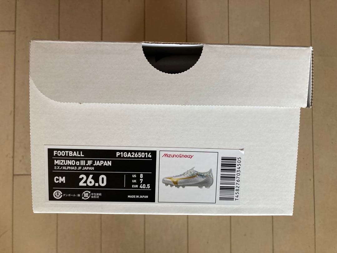 ミスマッチα3JFジャパン 26.0㎝　新品。