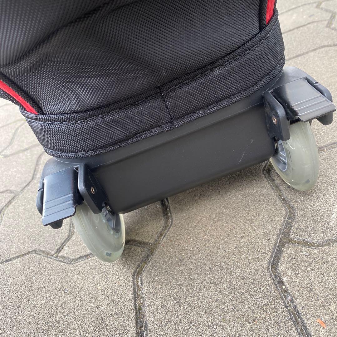 MEGA GOLF COOUV キャディバッグ 黒/赤ゴルフパック