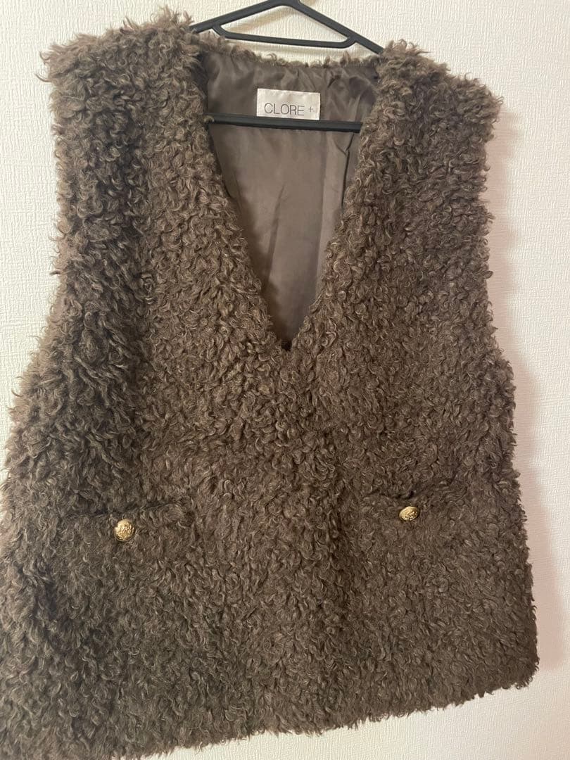 CLORE+クロレ プードルベスト ボアベスト　美品