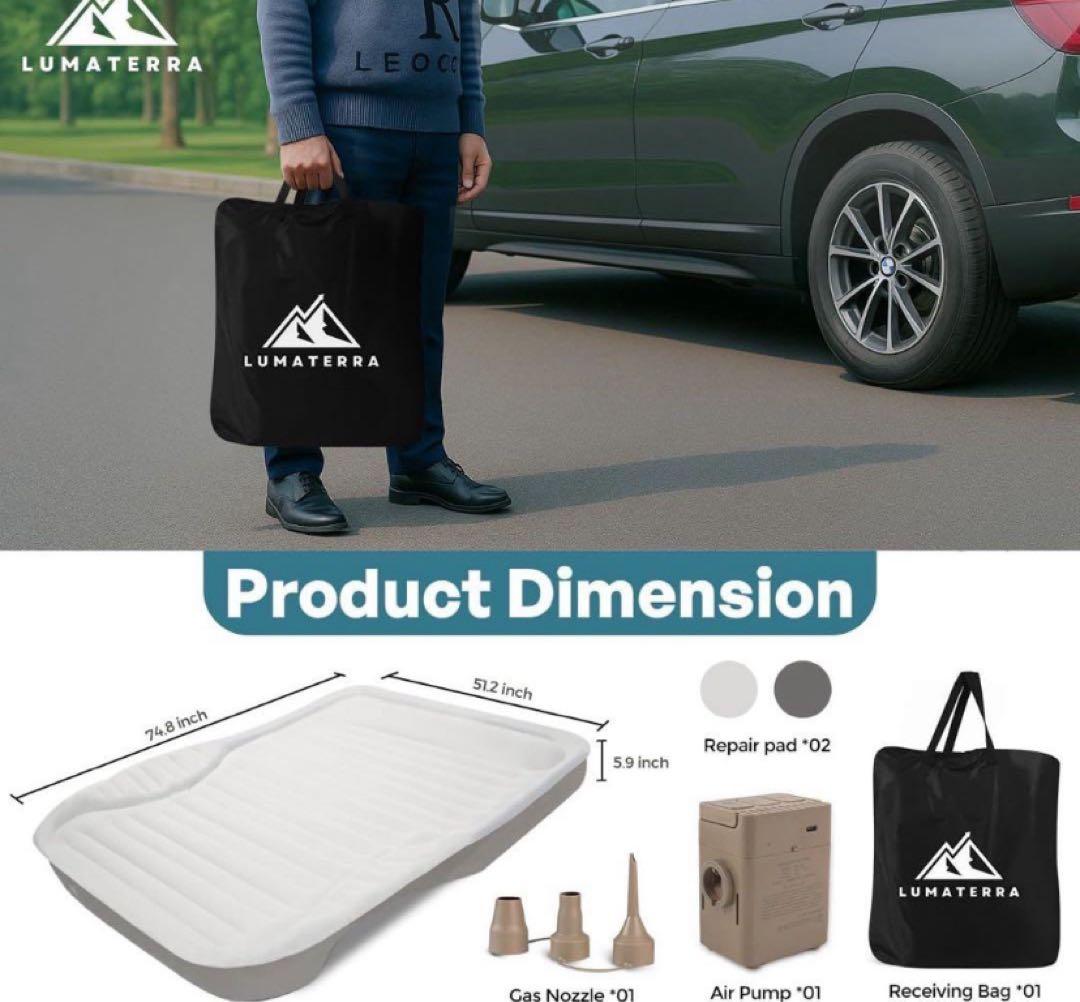 エアベッド　車中泊　SUV ダブルベッド　耐260㎏