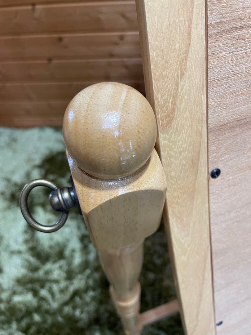 超美品　アンティーク風　スタンドミラー　オーバルミラー　姿見　ビンテージ風