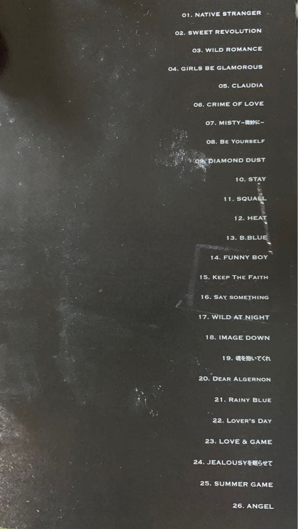 氷室京介20th Anniversary TOUR2008初回DVDおまけCD付