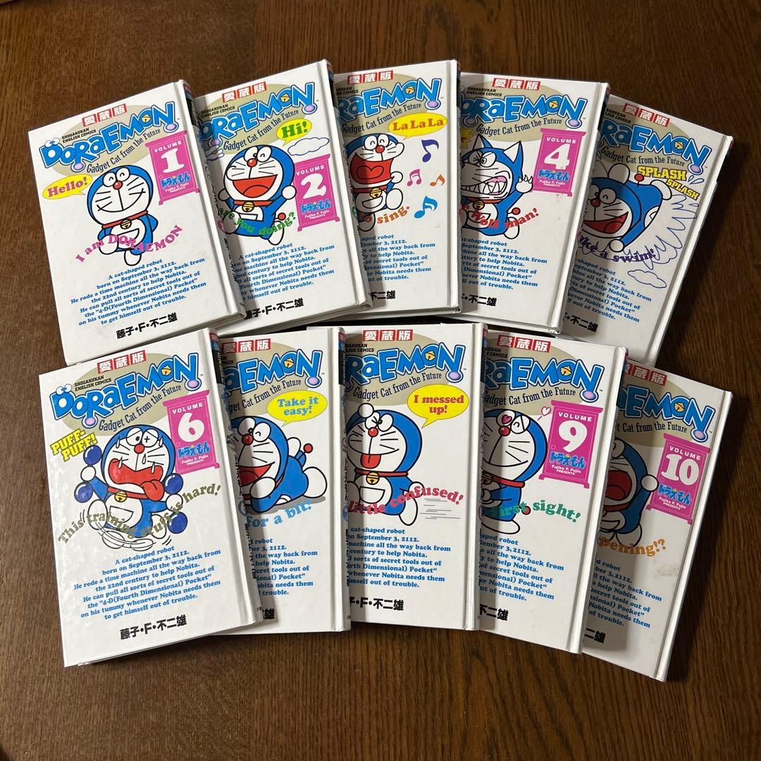 未使用　愛蔵版ドラえもん　英語版　全10巻　日本語訳つき　漫画