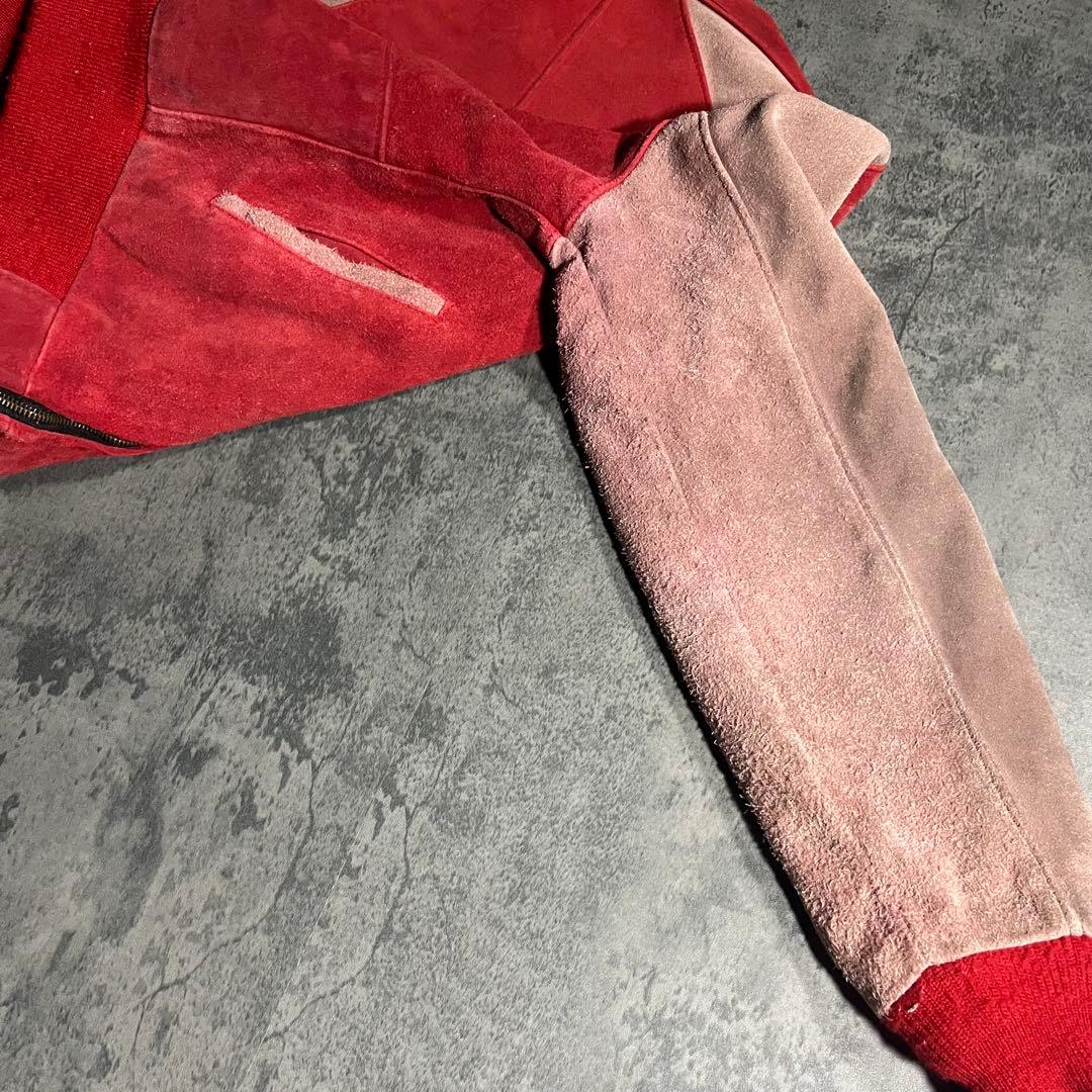 80's Schott USA製 高品質 スエード レザージャケット レアカラ