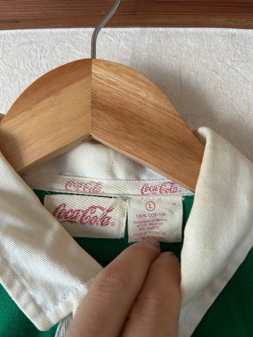 90s Coca Cola ラガシャツ