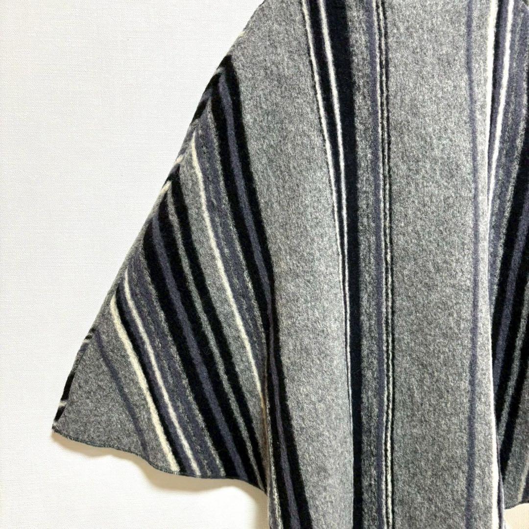 LasHabits de Dalie ポンチョ風ケープ グレー ブラック 42