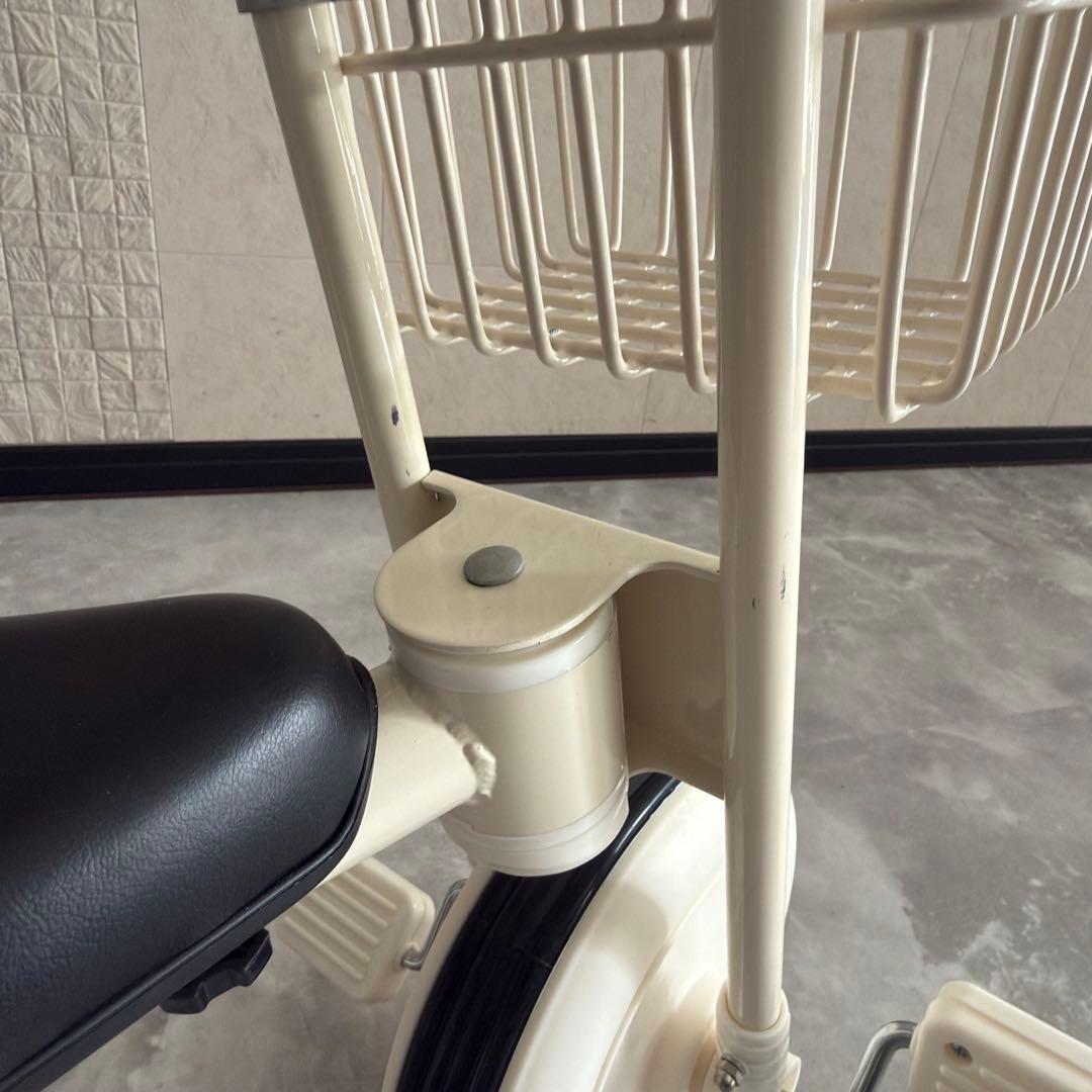 無印良品 無印 三輪車 舵取り棒付き アイボリー 白 子供