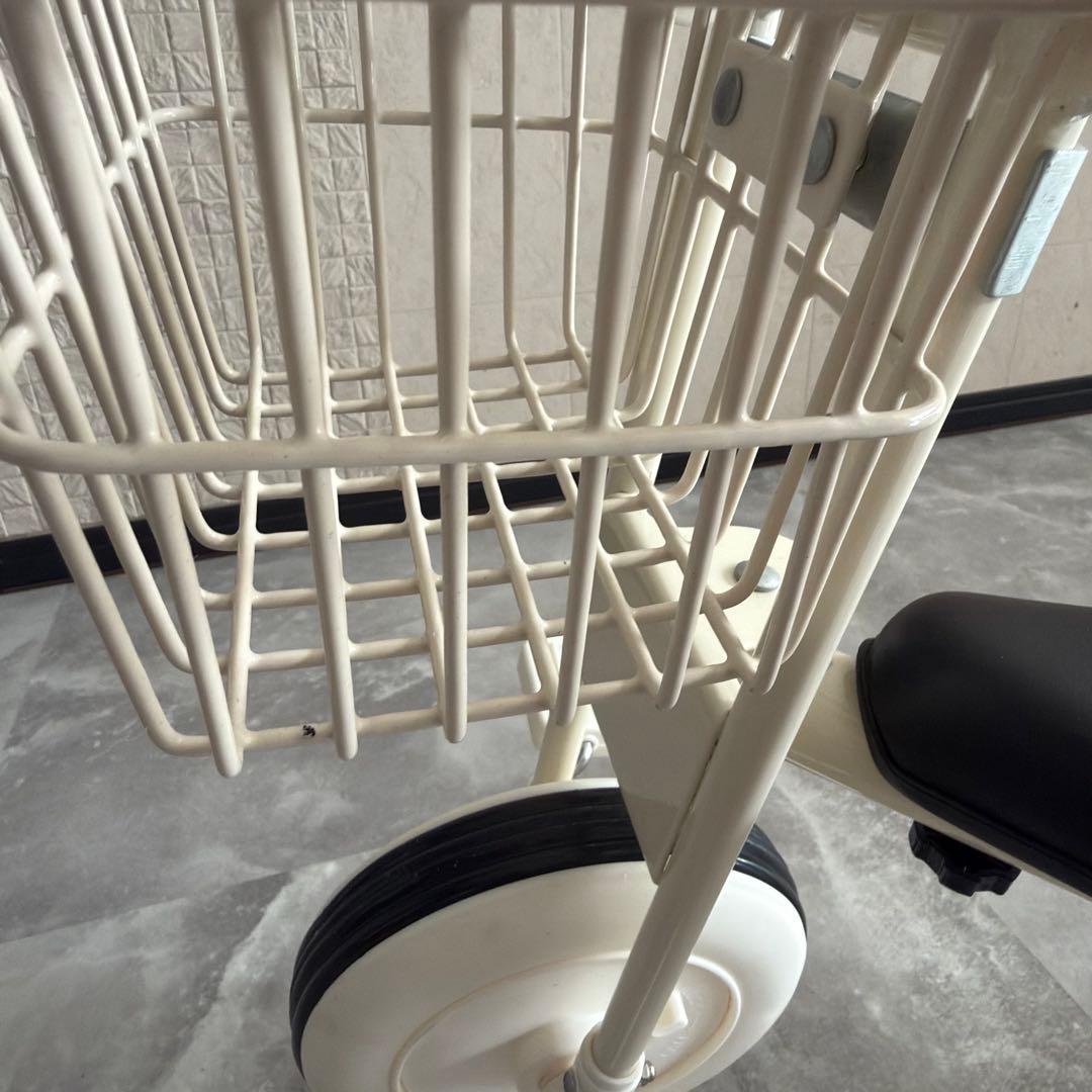 無印良品 無印 三輪車 舵取り棒付き アイボリー 白 子供