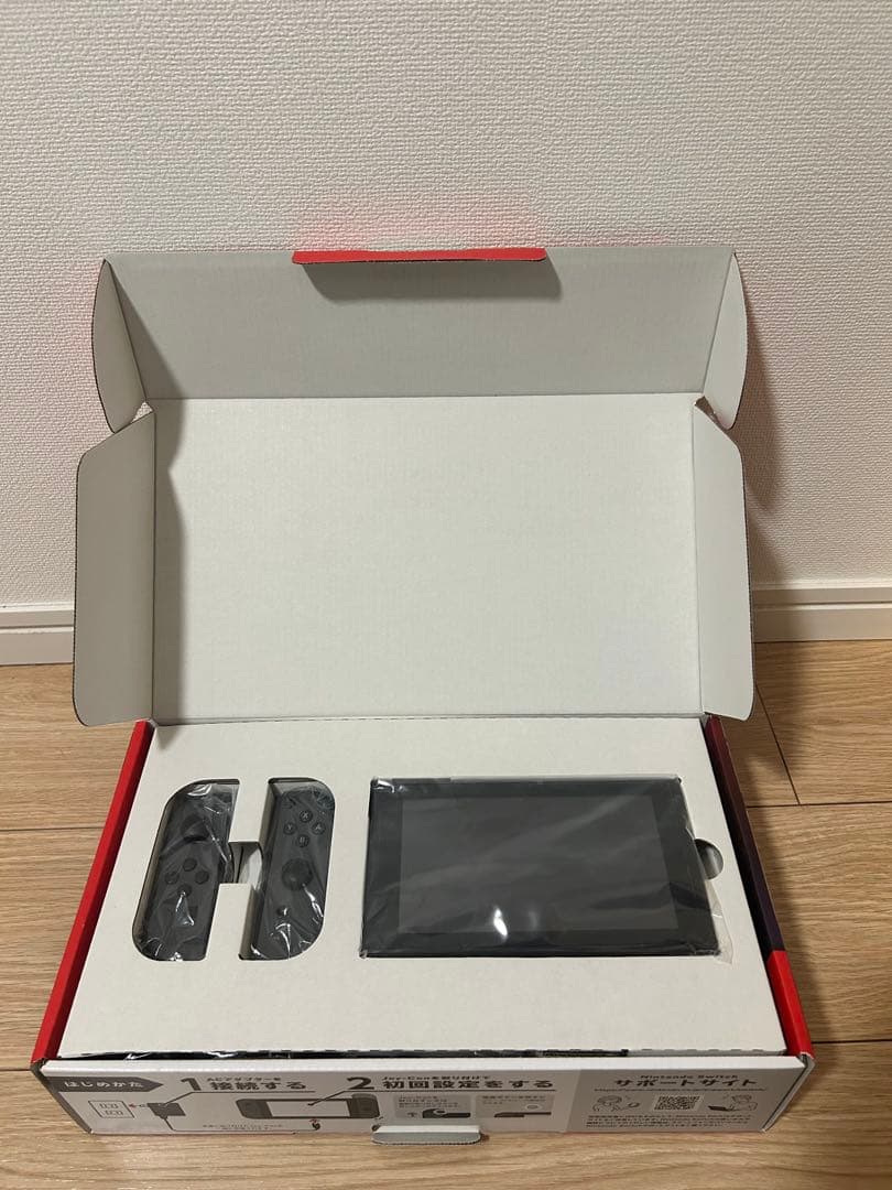 Nintendo Switch 本体 グレー ジョイコン付き 付属品全てあり