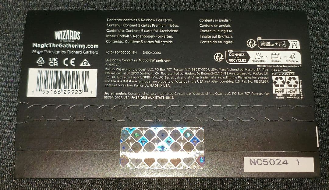 MTG Secret Lair Marvel’s Deadpool Foil