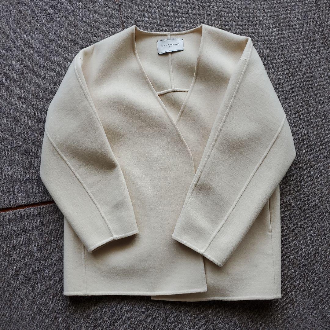 【ももこ】ユナイテッドアローズ Vネック リバー ショートコート