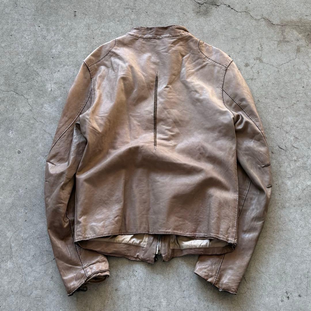 00s archive Cow Leather jacket y2k ekam系