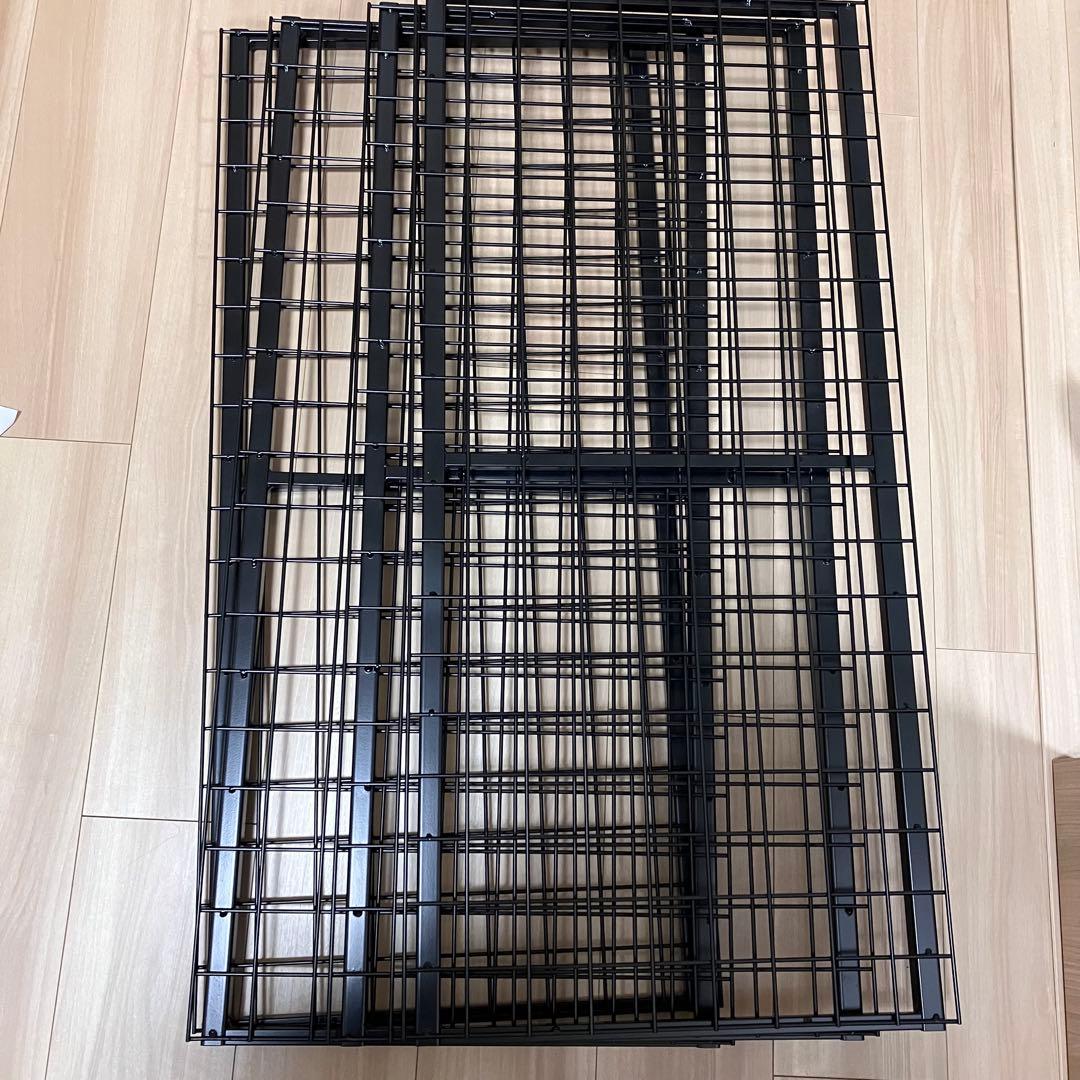 【手渡し可】ニトリ パイプベッド バジーナ シングル　コンセント付き　ブラック