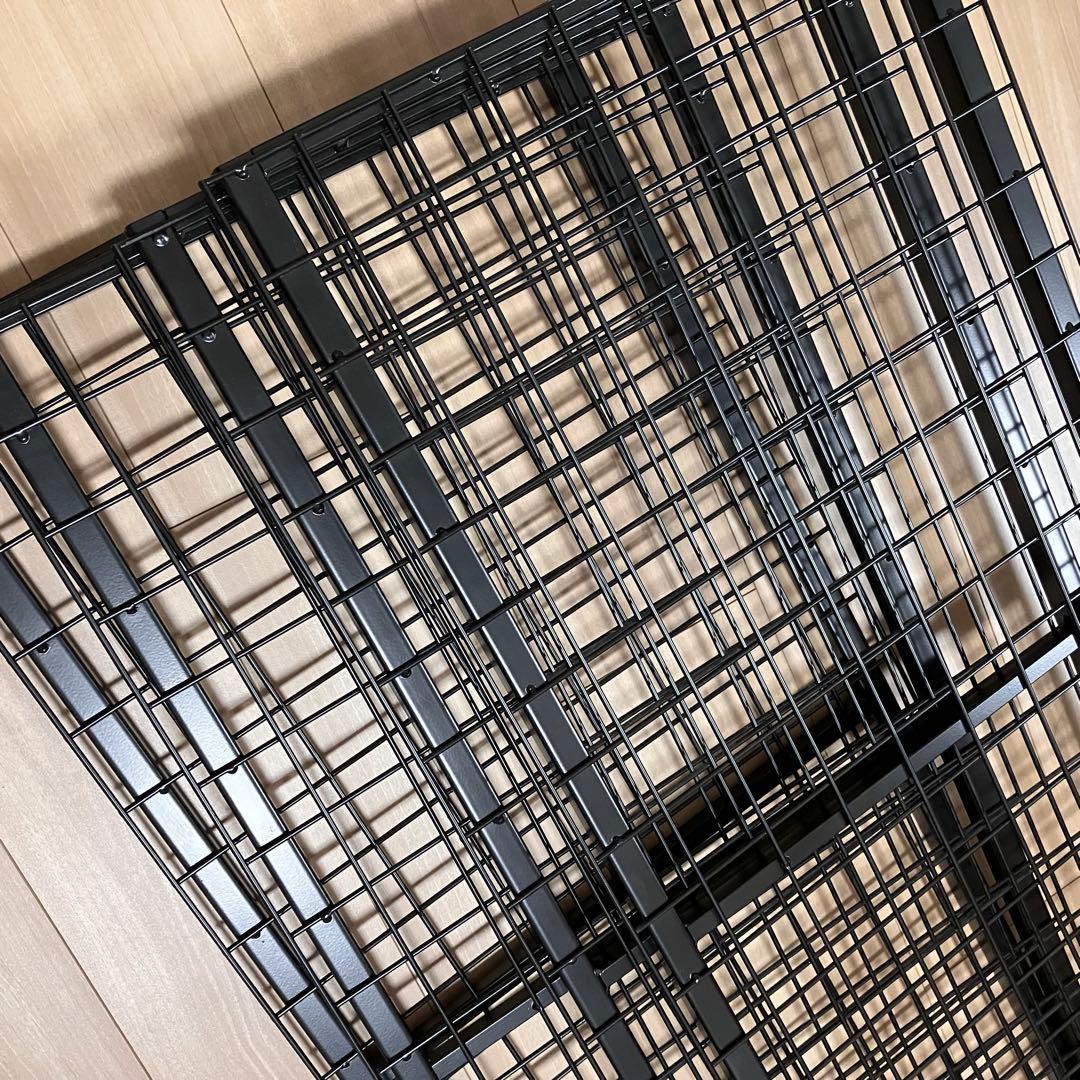 【手渡し可】ニトリ パイプベッド バジーナ シングル　コンセント付き　ブラック