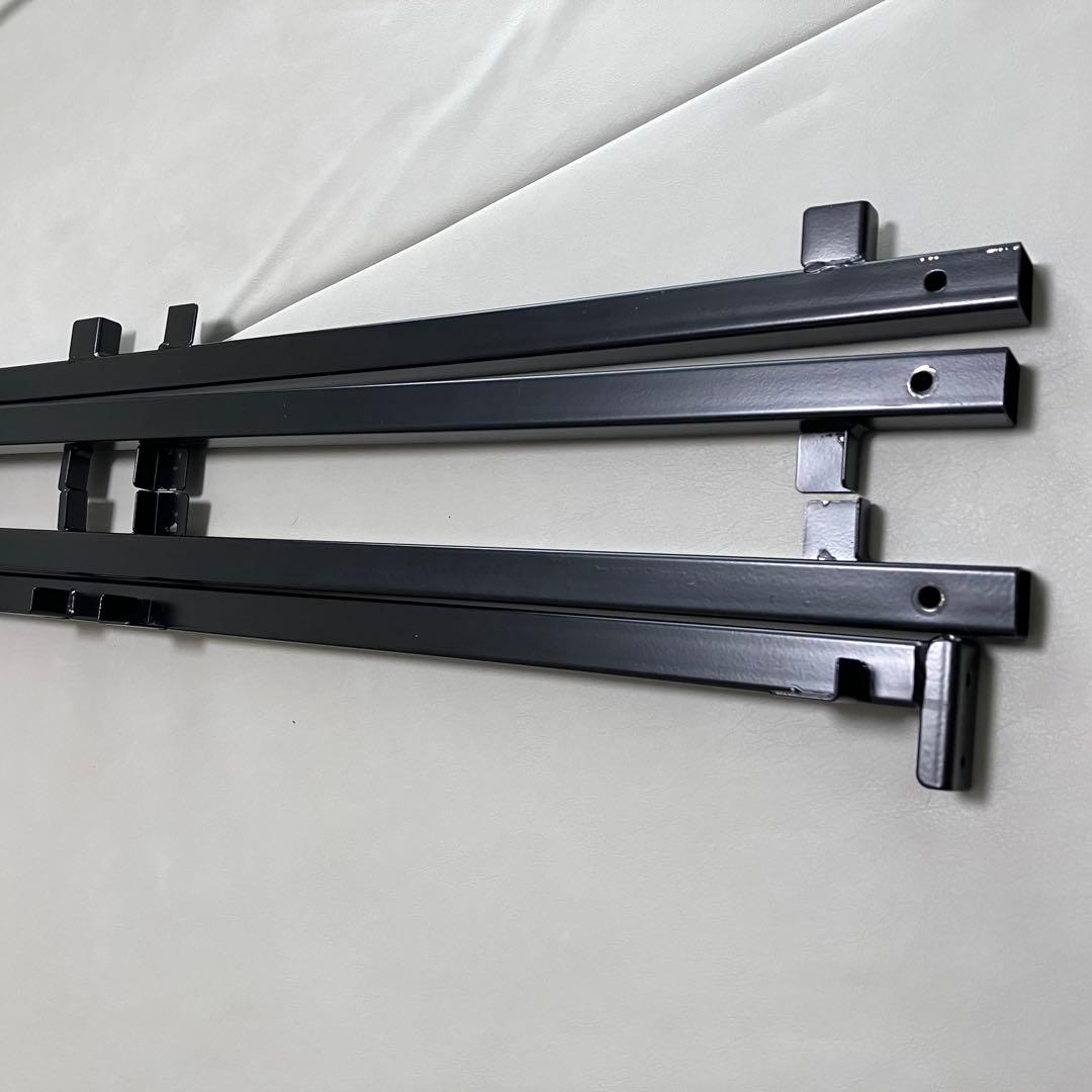 【手渡し可】ニトリ パイプベッド バジーナ シングル　コンセント付き　ブラック