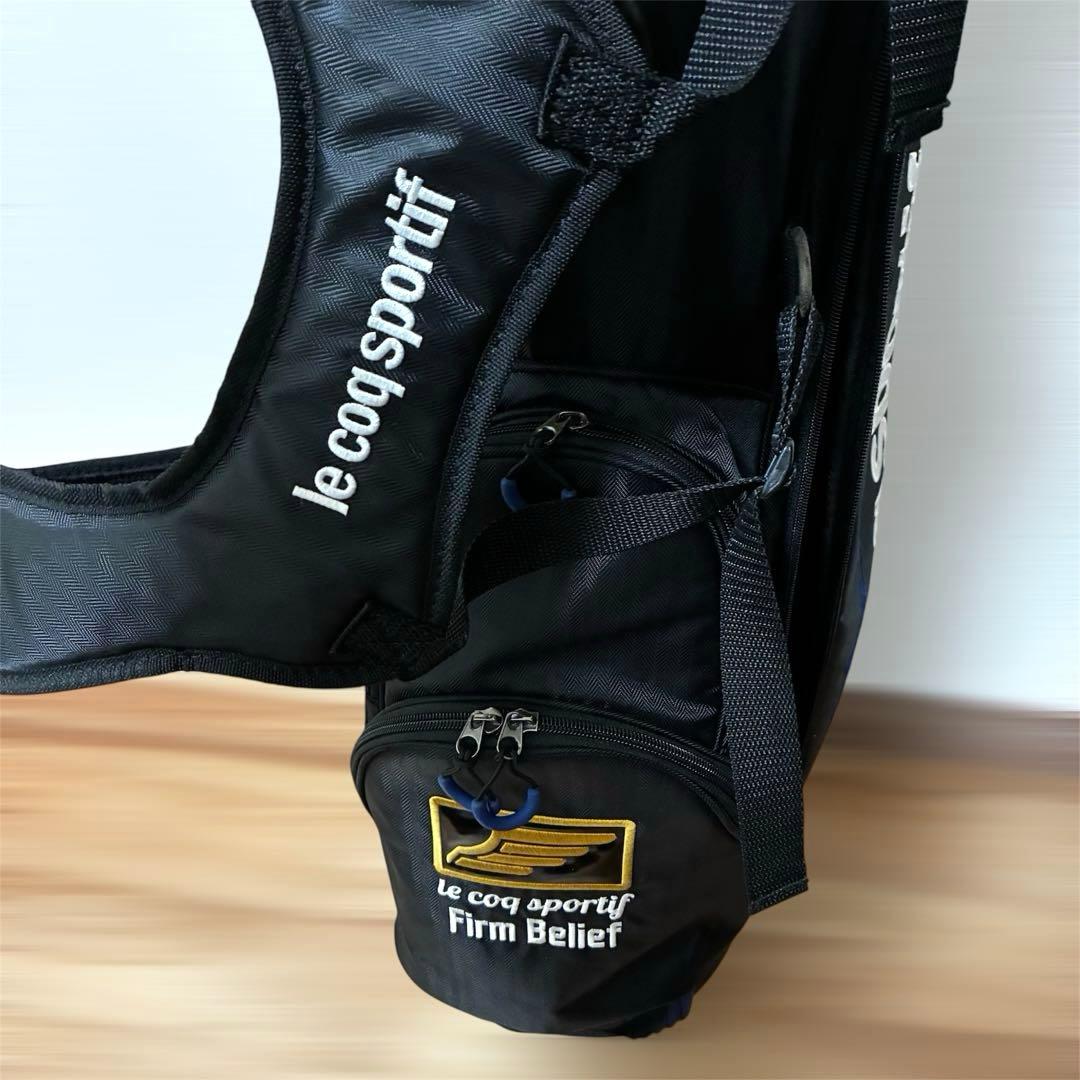 【美品】ルコック スポルティフ スタンド式 キャディバッグ ブラック 軽量