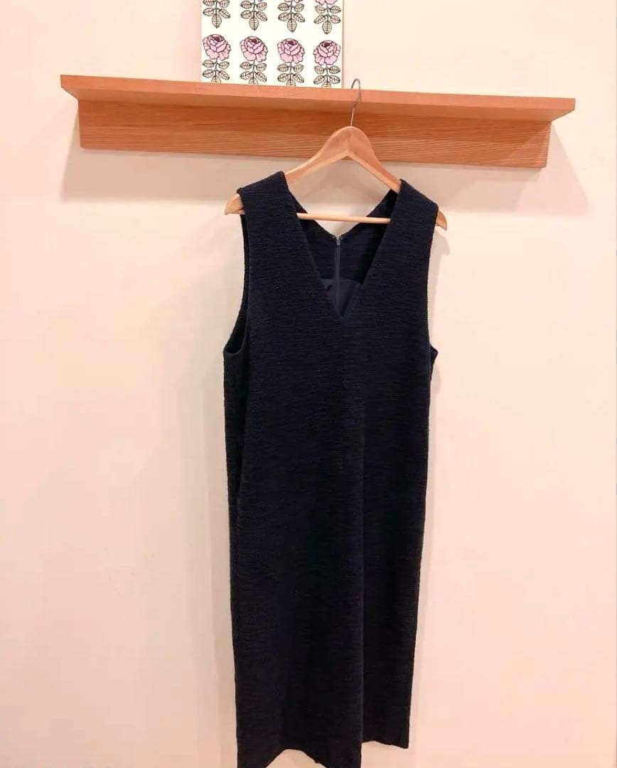 iCB Vネック　ロングワンピース Sサイズ