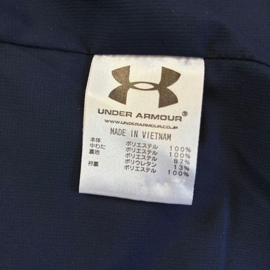 アンダーアーマー パデッドコート MD ネイビー ベンチコート フード