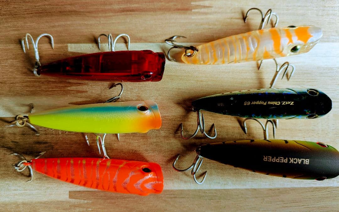 チヌ用トップウォータールアーセット 6個