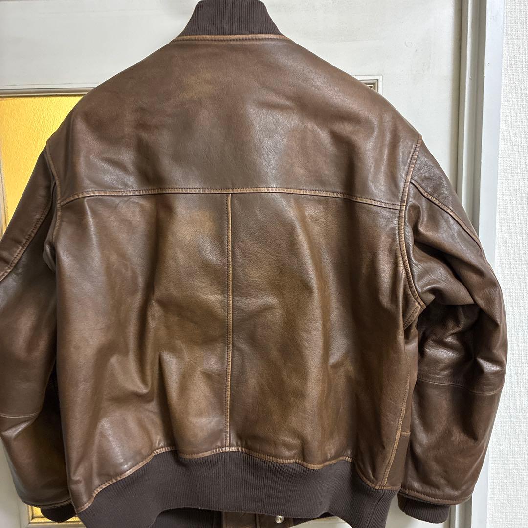 CCUレザー　ボンバージャケット　カウレザー　1