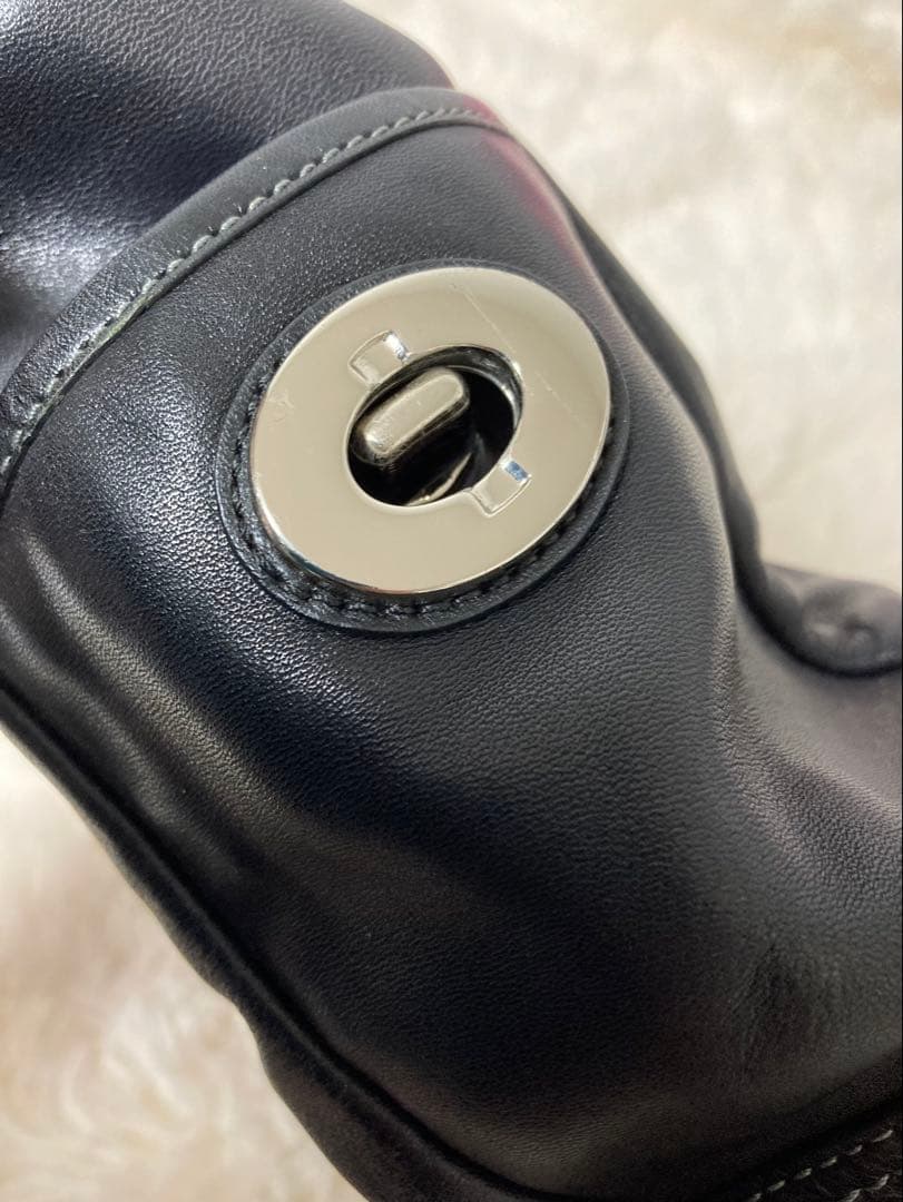 ☺︎様　Coach ブラックレザー トートバッグ