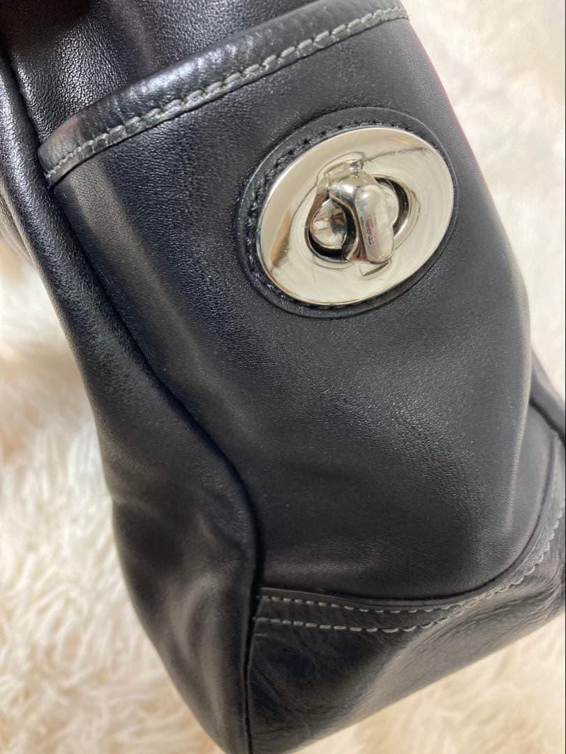 ☺︎様　Coach ブラックレザー トートバッグ