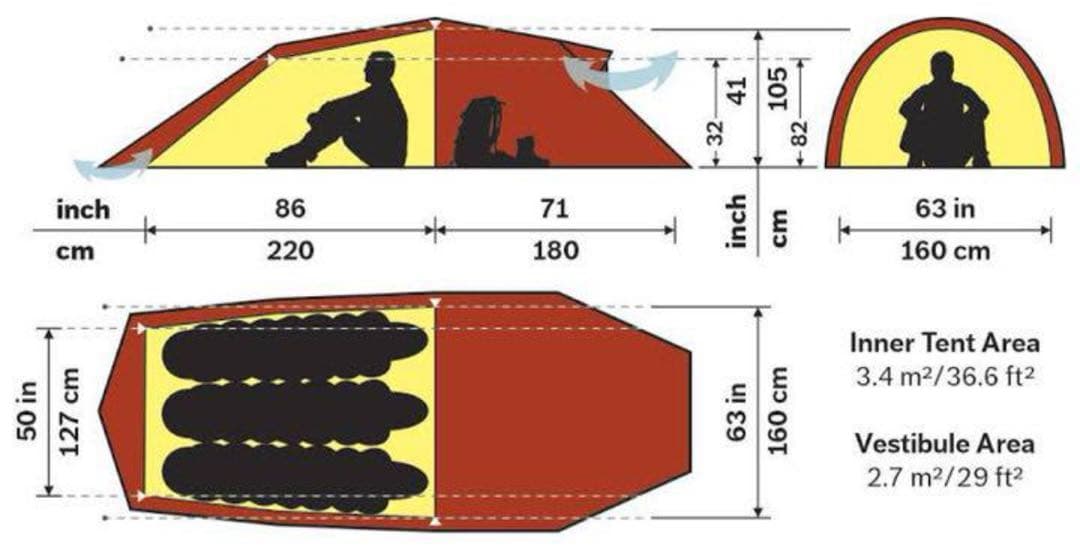 【美品】hilleberg ヒルバーグ　nallo 3GT ナロ3GT テント