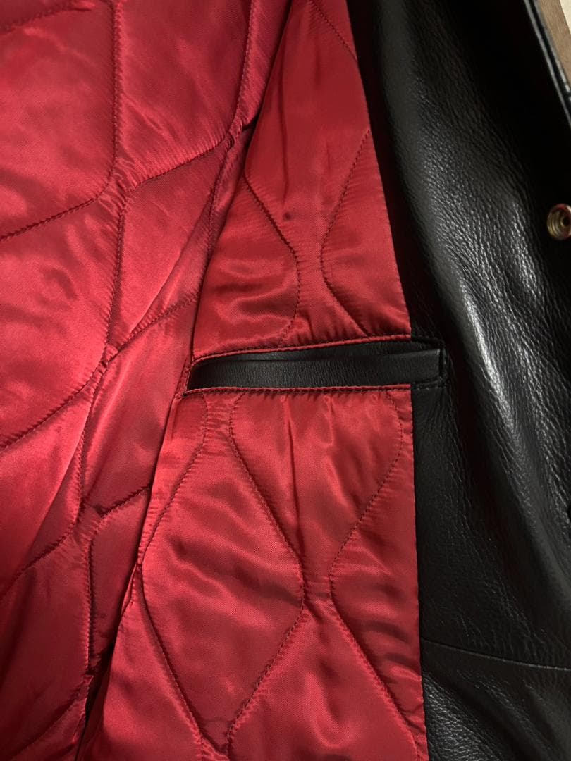 [サイズM]RADIALL ラディアル　レザーカーコート 牛革 レザージャケット