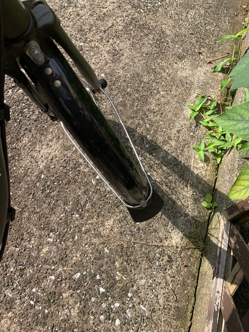 電動アシスト自転車 YAMAHAシティタイプ Cオリーブ前カゴ付き