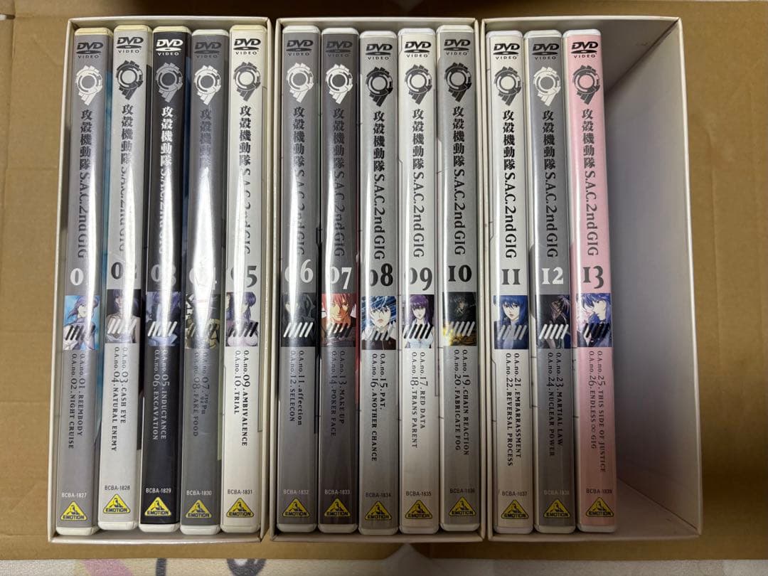 攻殻機動隊 S.A.C. 1st&2nd DVD 全13巻セット