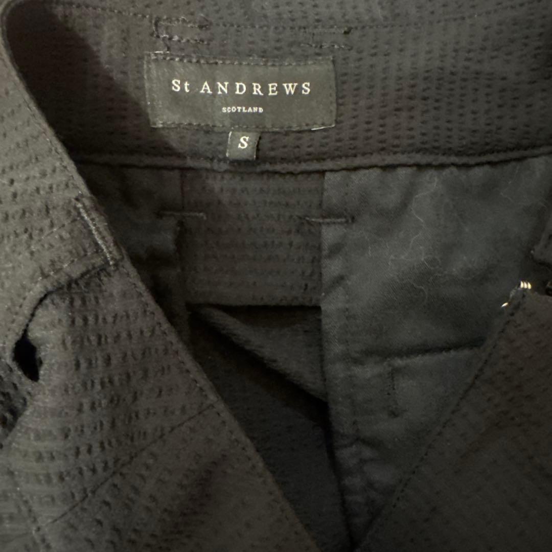 St Andrews ブラック プリーツスカート S