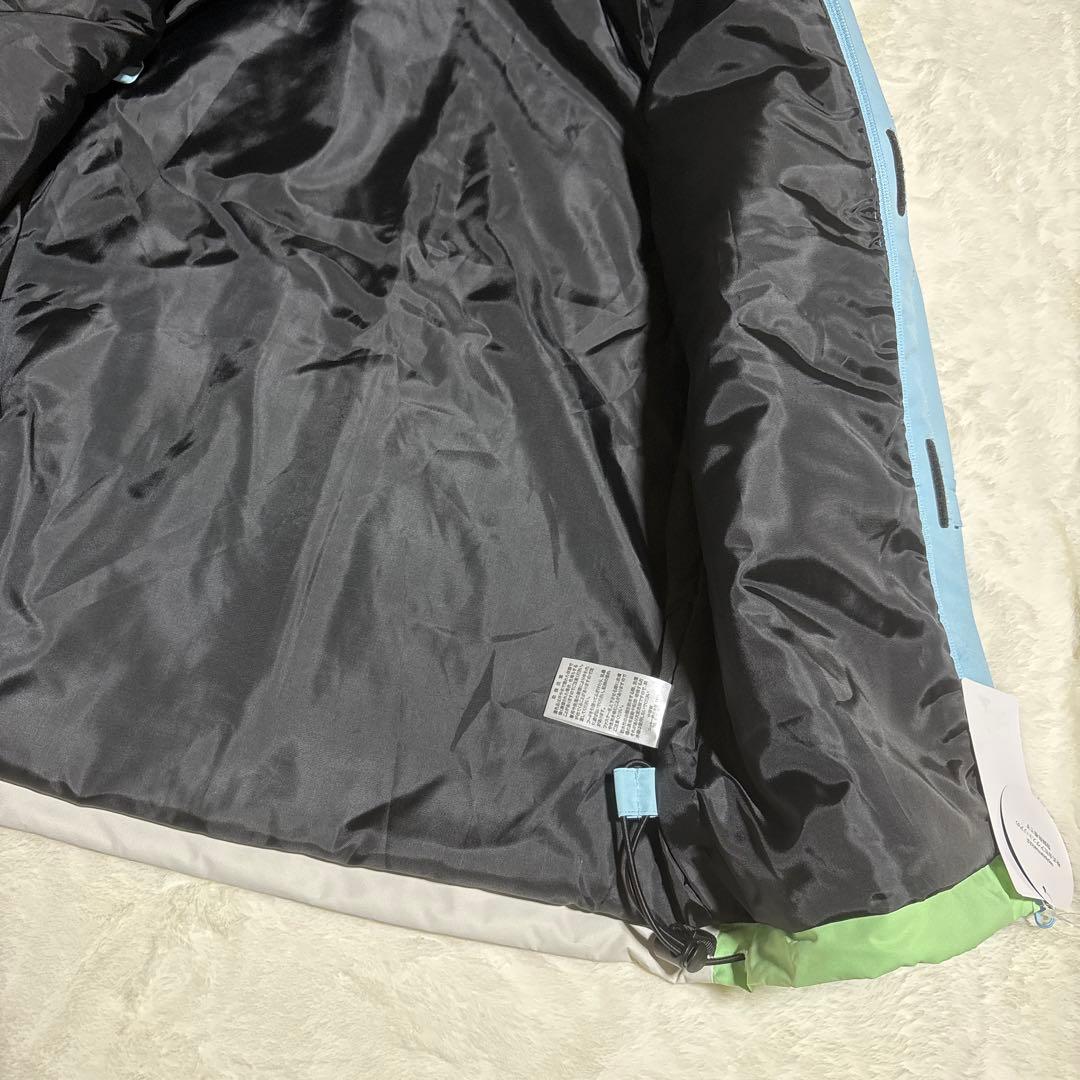 レピピアルマリオ」キッズサイズ調節機能付きスノーウェア上下セット スキースノボー