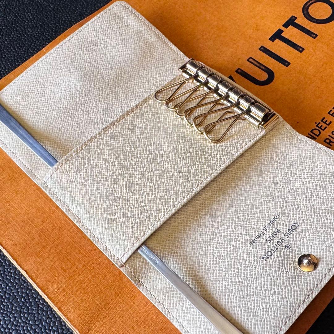 LOUIS VUITTON ダミエ アズール ミュルティクレ 6連キーケース美品