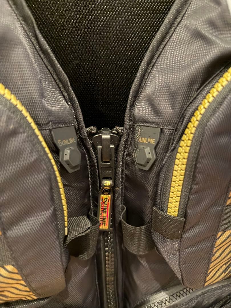 SUNLINE フィッシング用ライフジャケット ブラック