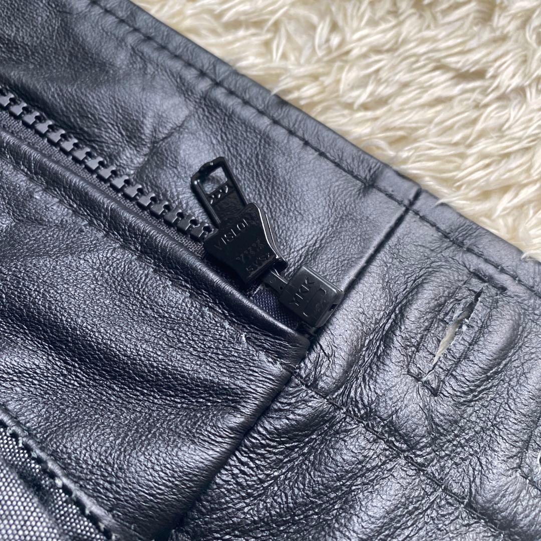 【美品 廃盤】yoused レザーダービージャケット ユーズド サイズ1 本革