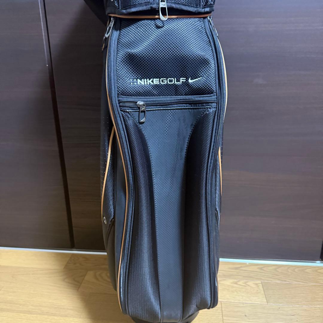 Nike Golf キャディバッグ ゴルフバッグ ブラック/オレンジ