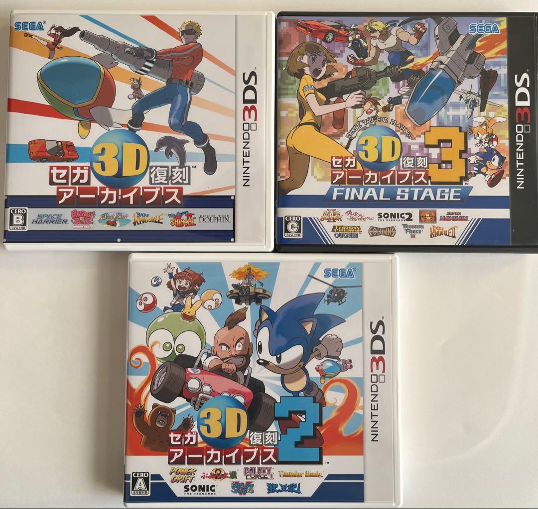チ*グ様 【起動確認済み】セガ 3D復刻アーカイブス 1・2・3 トリプルパック