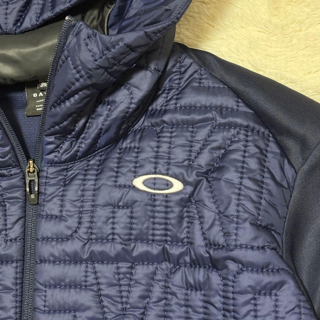 美品 OAKLEY ハイブリッドフリースジャケット ブルゾン ゴルフウェア