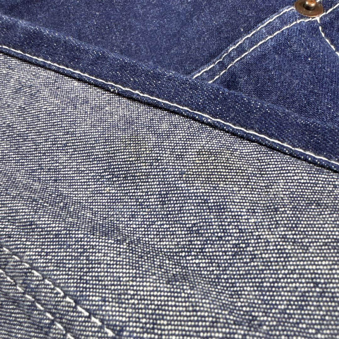 ラルフローレン　エプロン　デニム　インディゴ　濃紺　ポニー刺繍