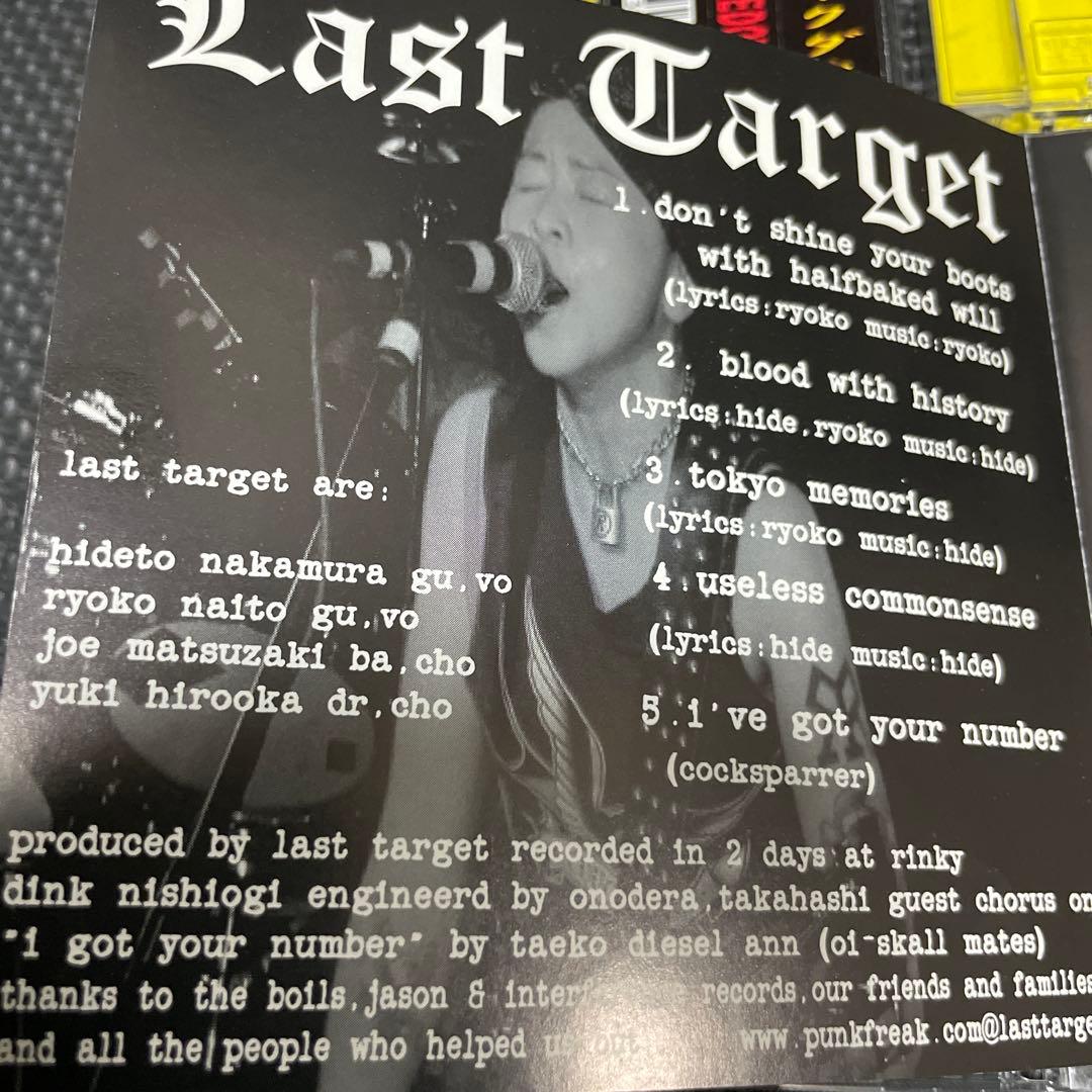 last target CD4枚セット punk oi ANGERFLARES