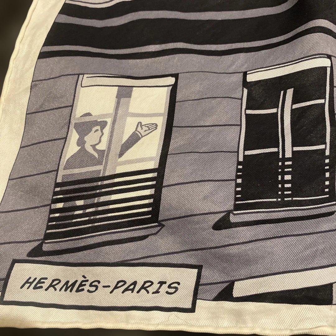 エルメス　シルクスカーフ　カレー70