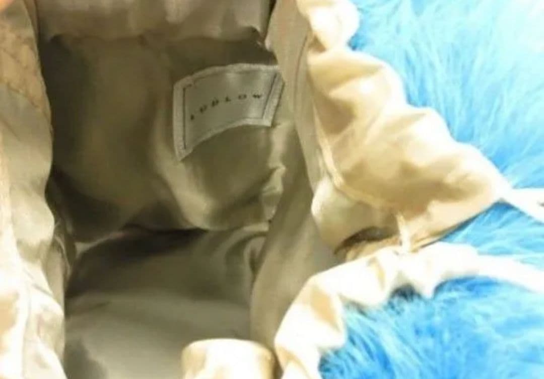 ラドロー LUDLOW サークル ファーバッグ フォックス レザー バスケット