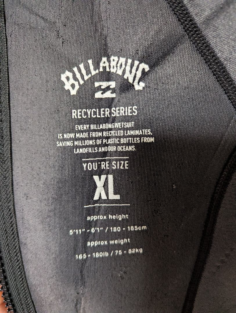 BILLABONG リサイクラー XLサイズ 3×2mm フルスーツ ビラボン