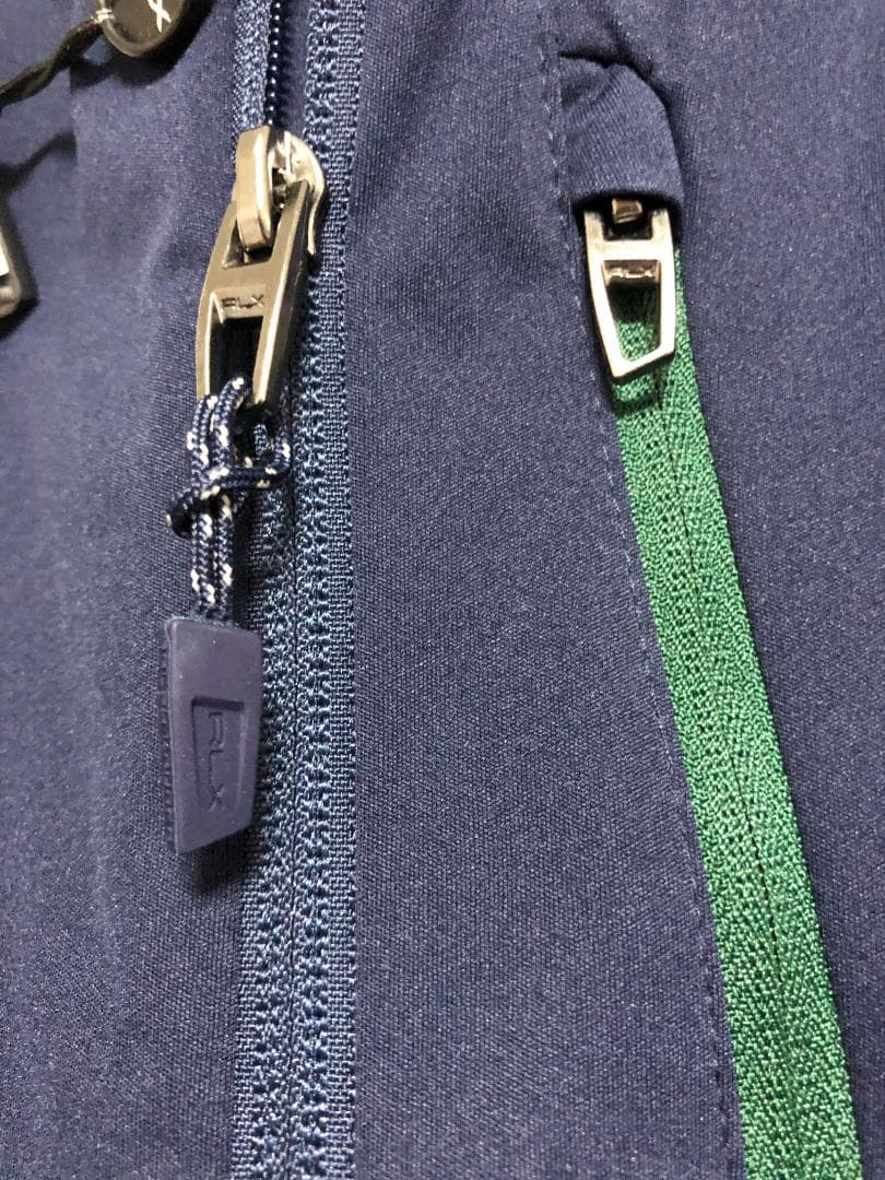 未使用 RLX カラーブロックパッカブルジャケット S M 紺