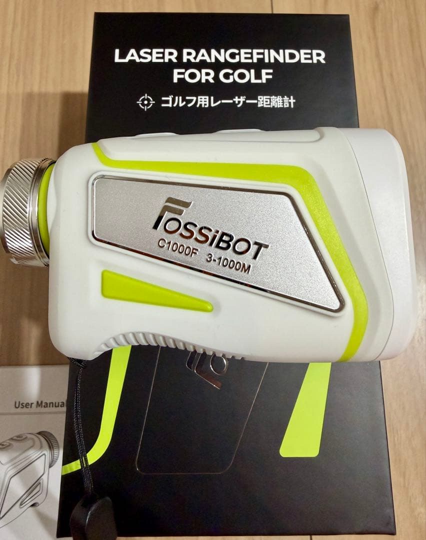 FOSSiBOT ゴルフ用レーザー距離計 C1000F ホワイト