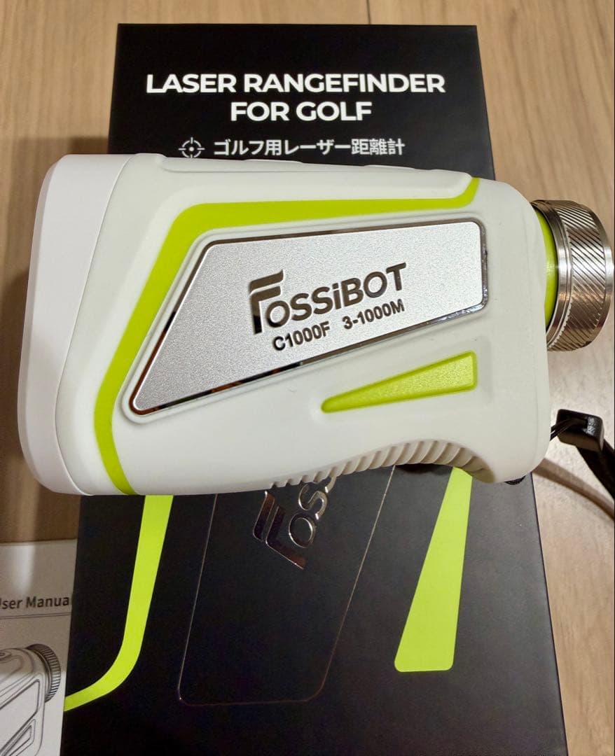 FOSSiBOT ゴルフ用レーザー距離計 C1000F ホワイト