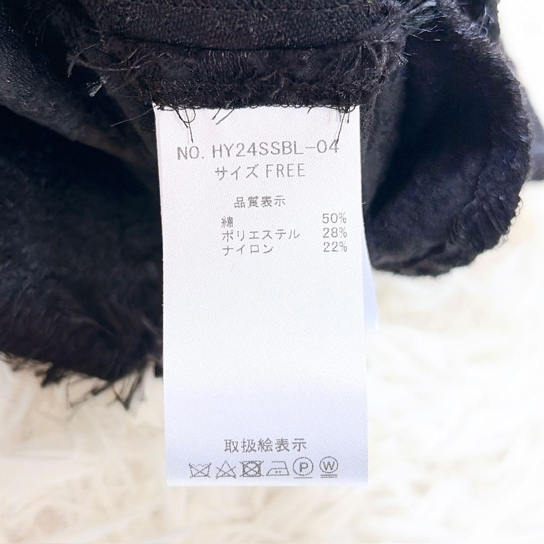 heyon ヘヨン　lily blouse ブラック　black