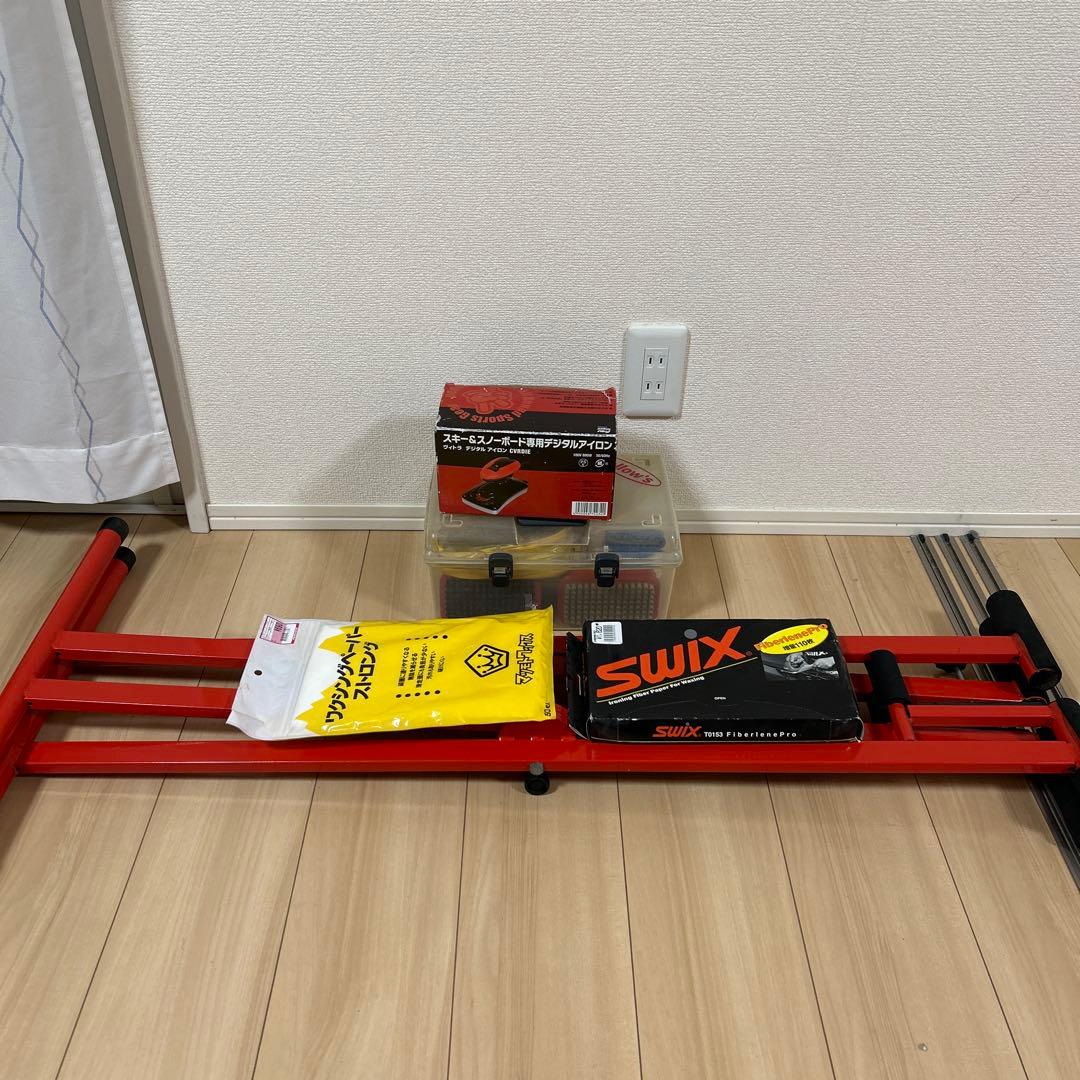 スノーボード メンテナンススタンド ホットアイロン ワックス一式
