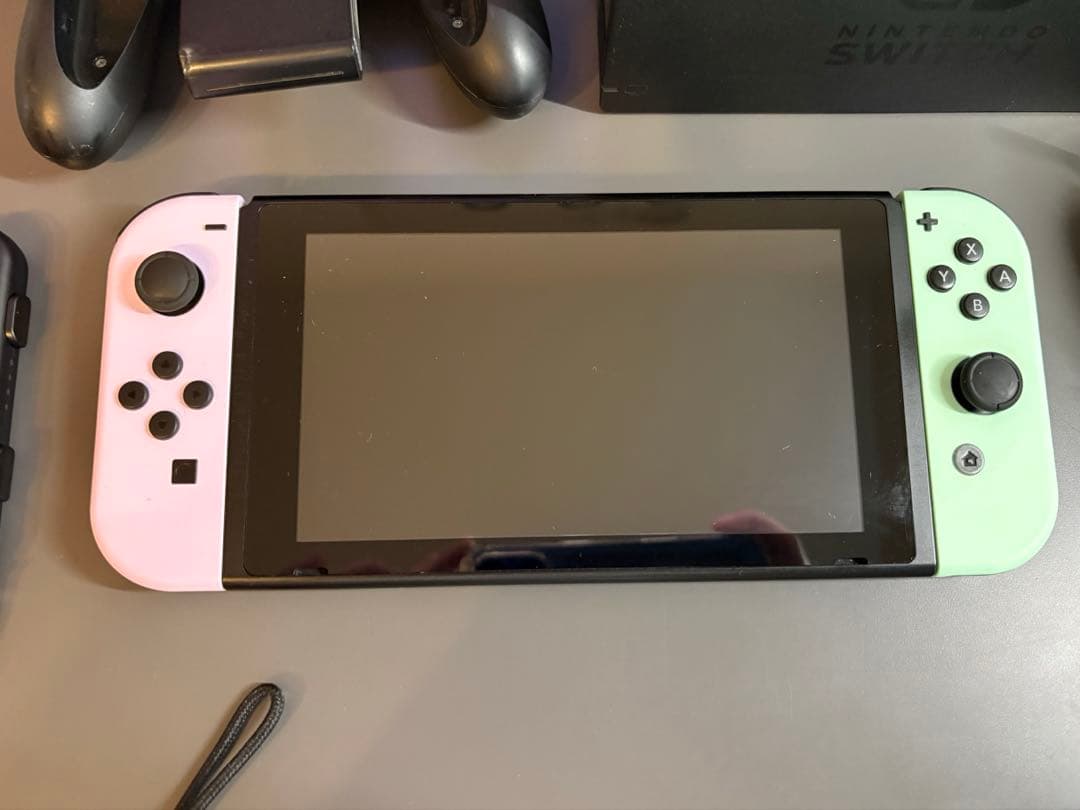 【箱無し】Nintendo Switch 本体 ピンク/グリーン