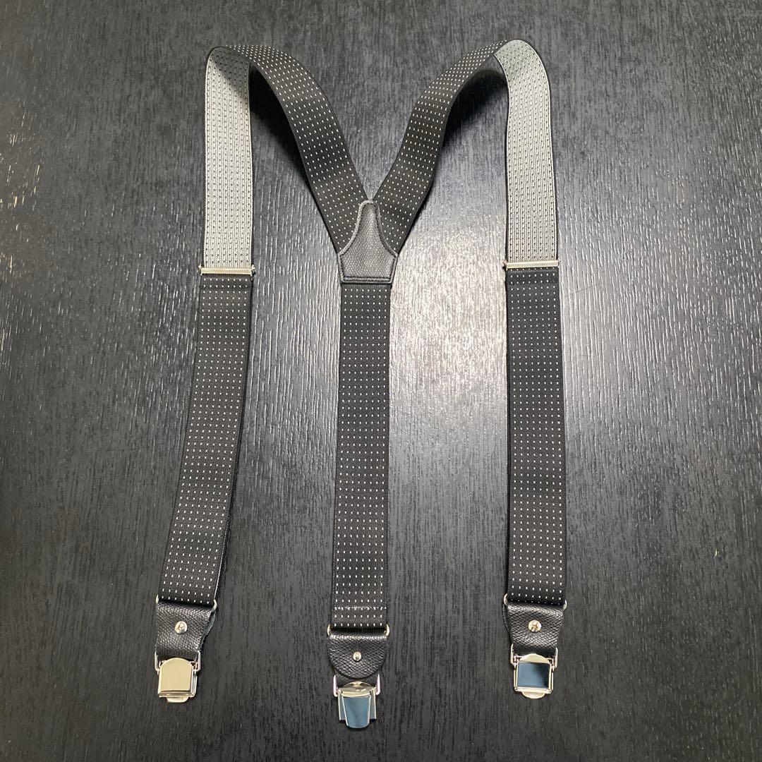 【 そこ出品です 】 UNITED ARROWSピンドット サスペンダー